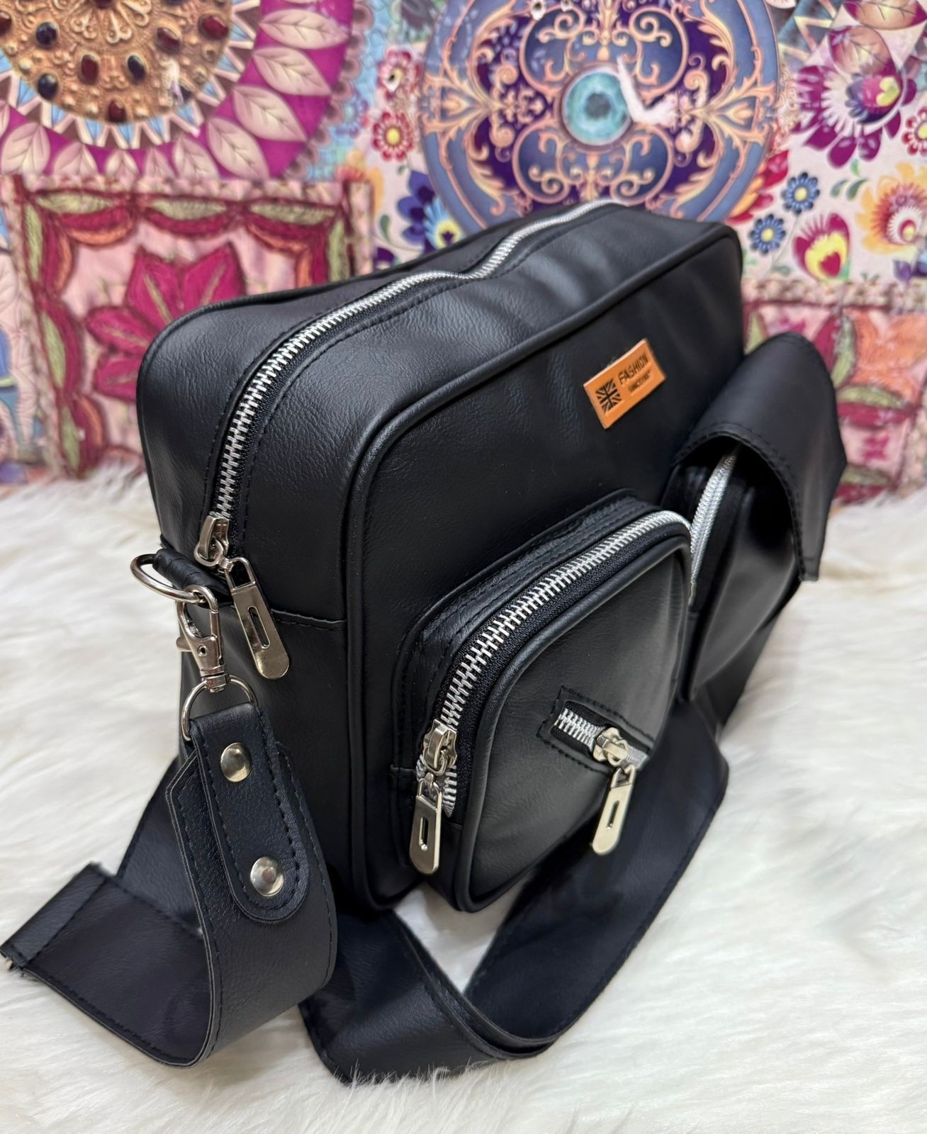 Morral de Cuero Ecológico con Tira Desmontable - Imagen 2