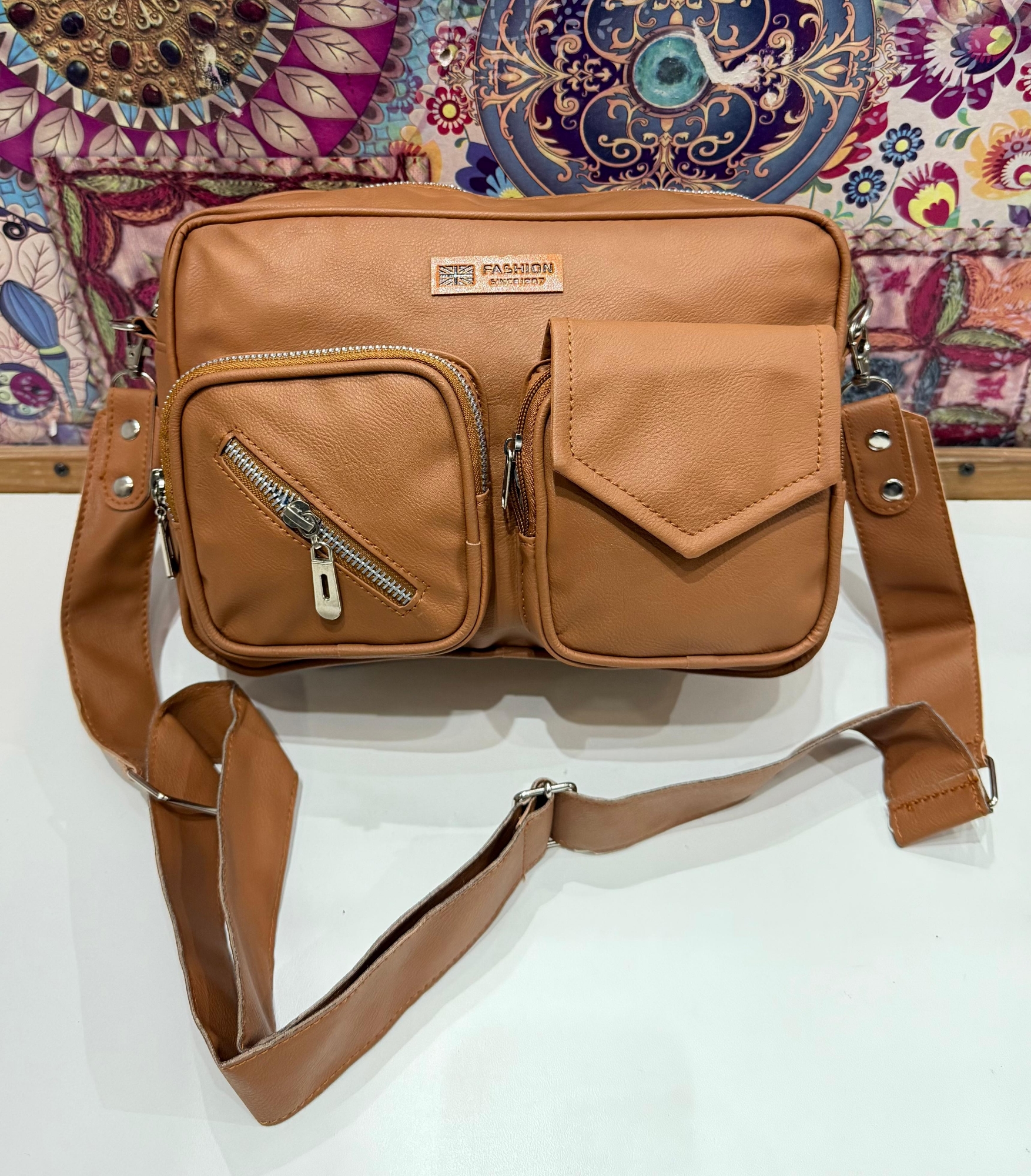 Morral de Cuero Ecológico con Tira Desmontable - Imagen 6