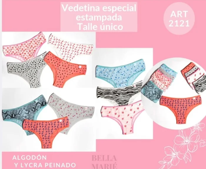 Vedetina Especial Estampado Talle Xl