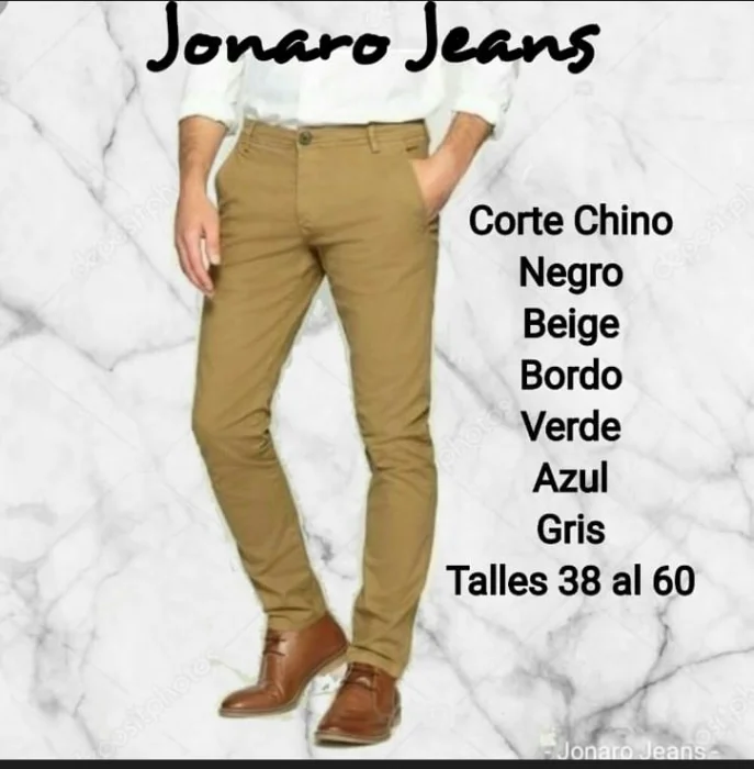 Pantalón Jeans Corte Chino