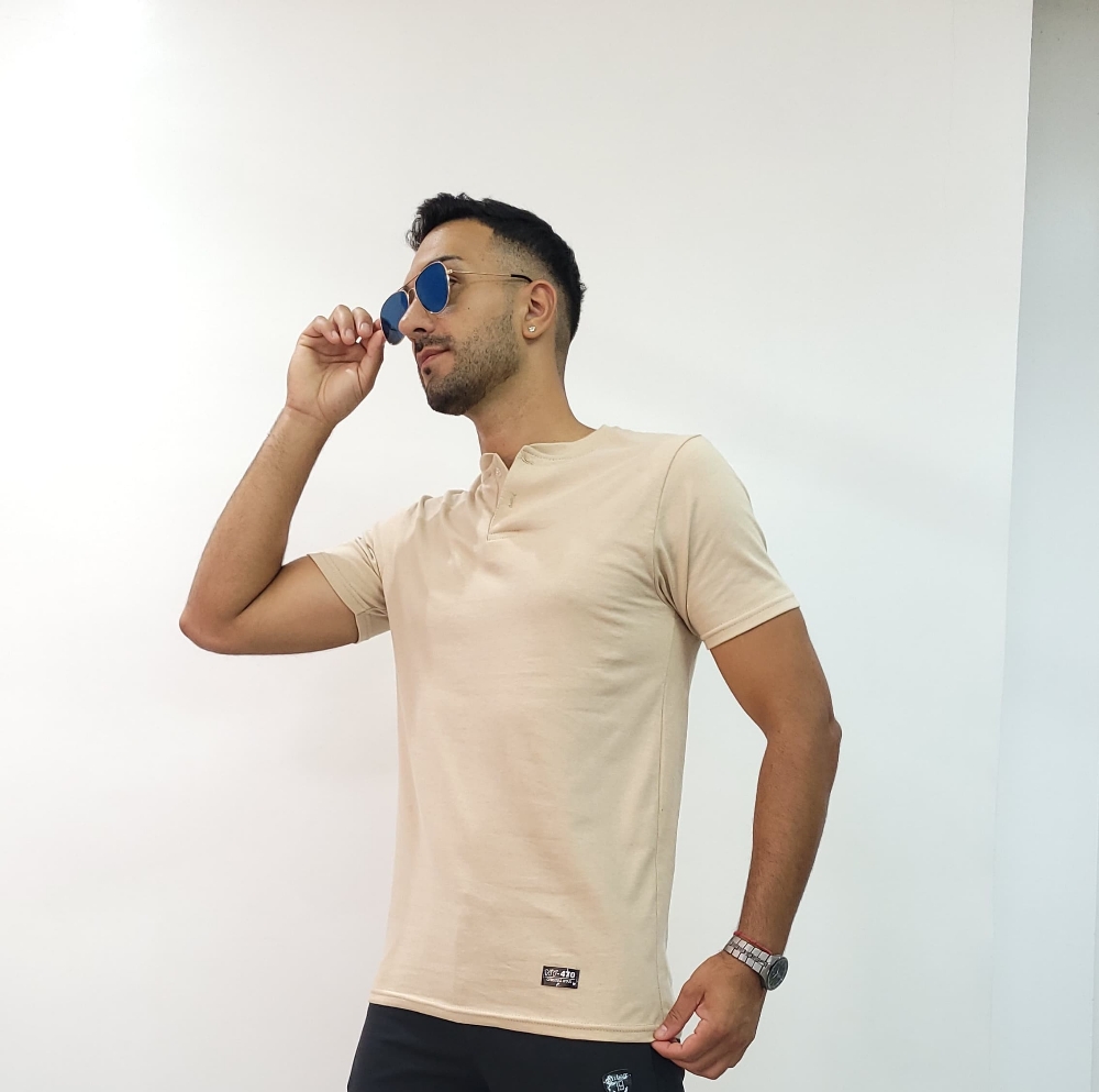 Remera Botón de Algodón Peinado Premiun - Imagen 2