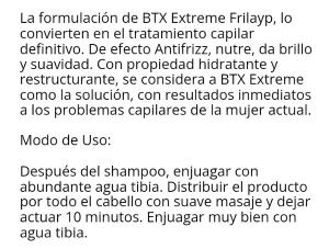 Btx Extreme Máscara Capilar Completísima de Frilayp X 240g - Miniatura 3