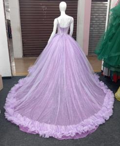 Vestido  Princesa con Cola  Largo 1 Pieza - Miniatura 5