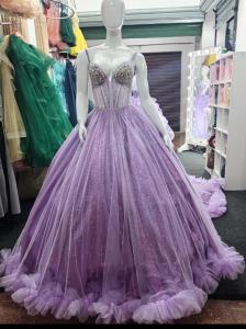 Vestido  Princesa con Cola  Largo 1 Pieza - Miniatura 6
