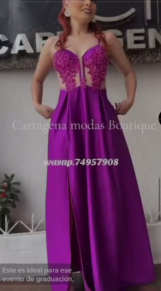 Vestido de Egresada Natasha/ Anahi/ Alondra/ María Lurex - Imagen 6