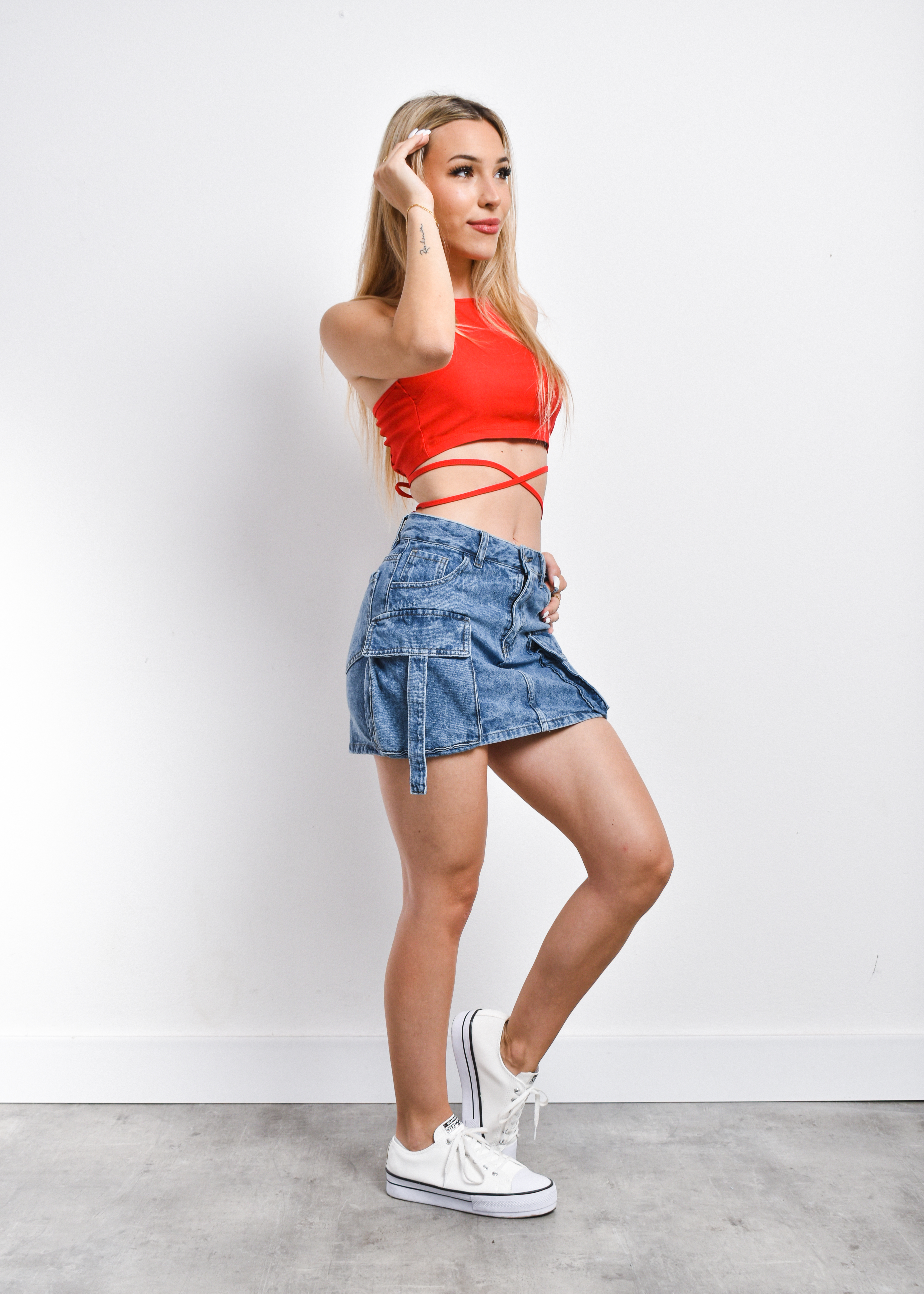 9106 Pollera Mini Jean Cargo Azul Rígido - 9106.6.jpg