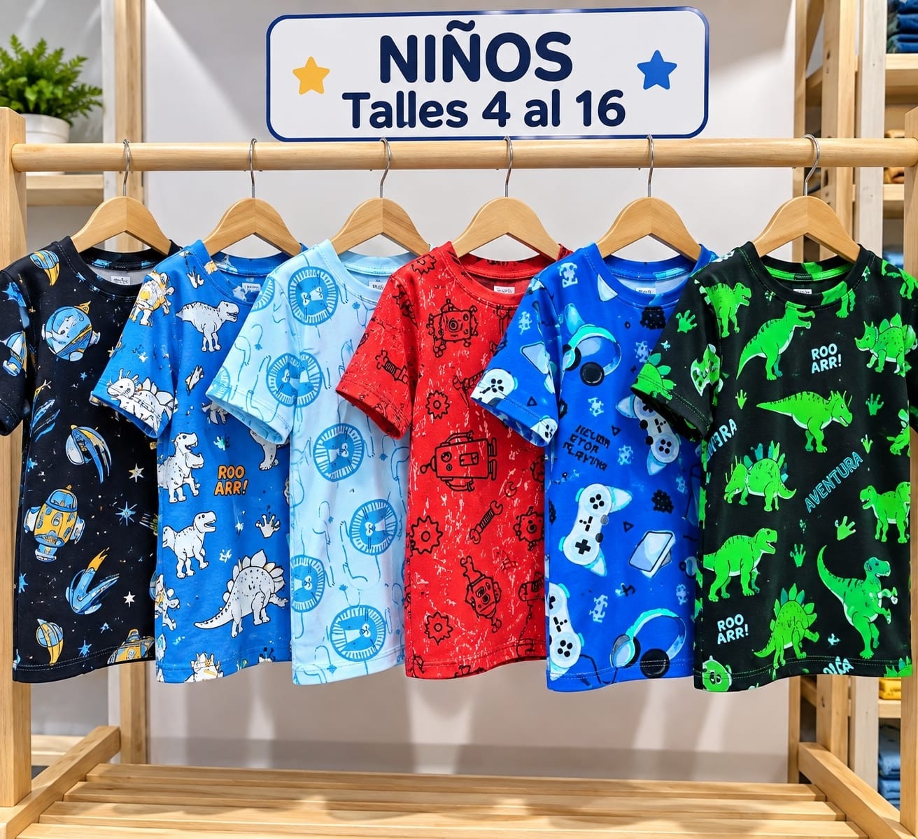 Remera Niño Modal Estampado - Imagen 2