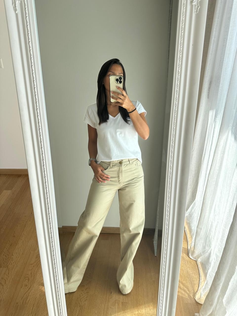 Pantalón Wide de Gabardina - Imagen 3