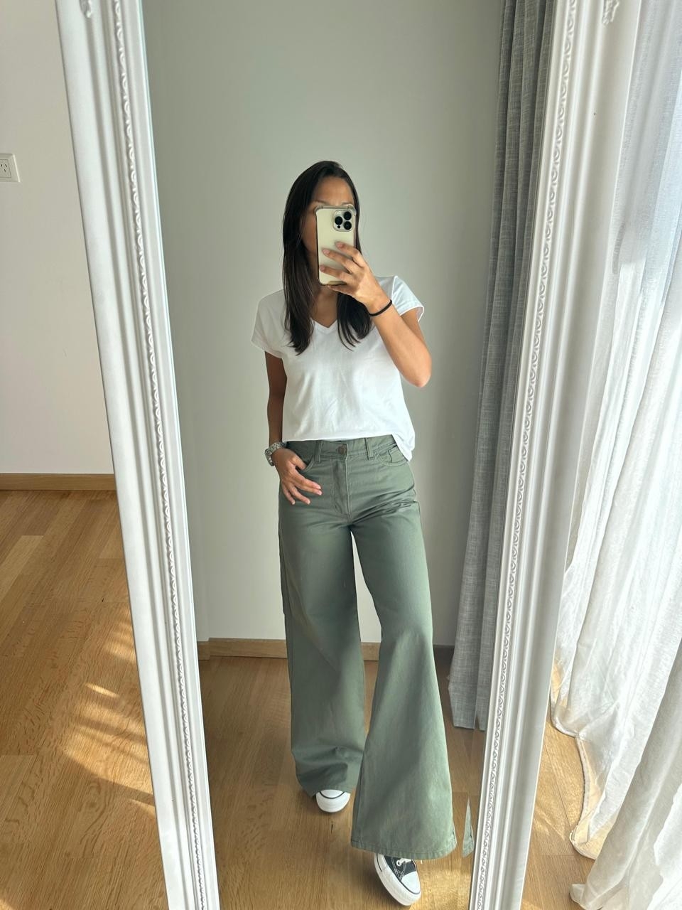 Pantalón Wide de Gabardina - Imagen 4