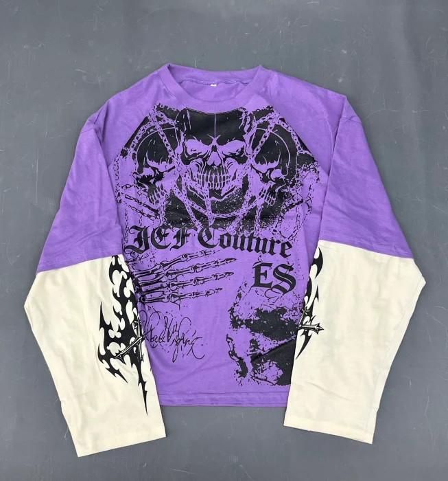 Doble Manga Estampado por Talle