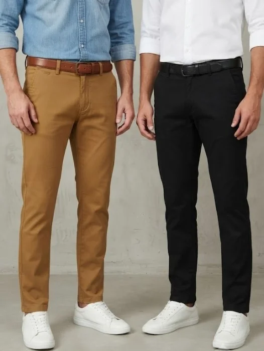 Pantalon Corte Gabardina Elastizada Corte Semi-clasico Talles 38 al 54