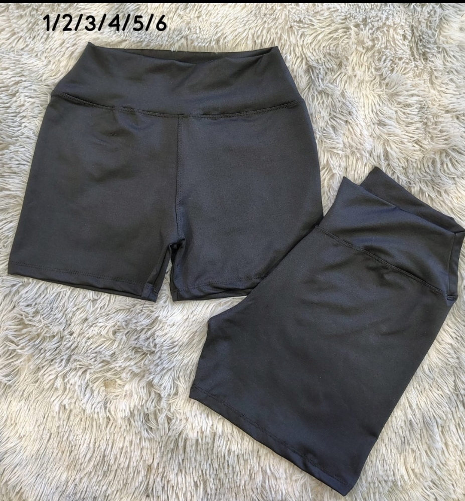 Short Lycra Negro Liso - Imagen 2