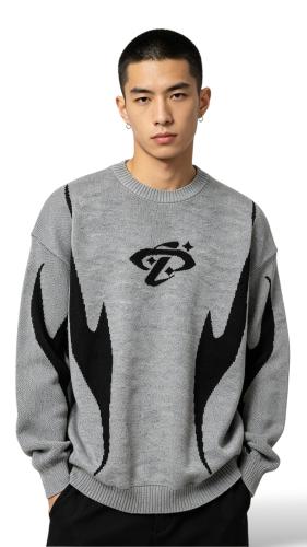 Sweaters Grueso Sueter Lana Tejido Over - Miniatura 3