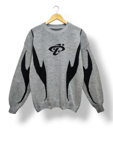 Sweaters Grueso Sueter Lana Tejido Over - Miniatura 6