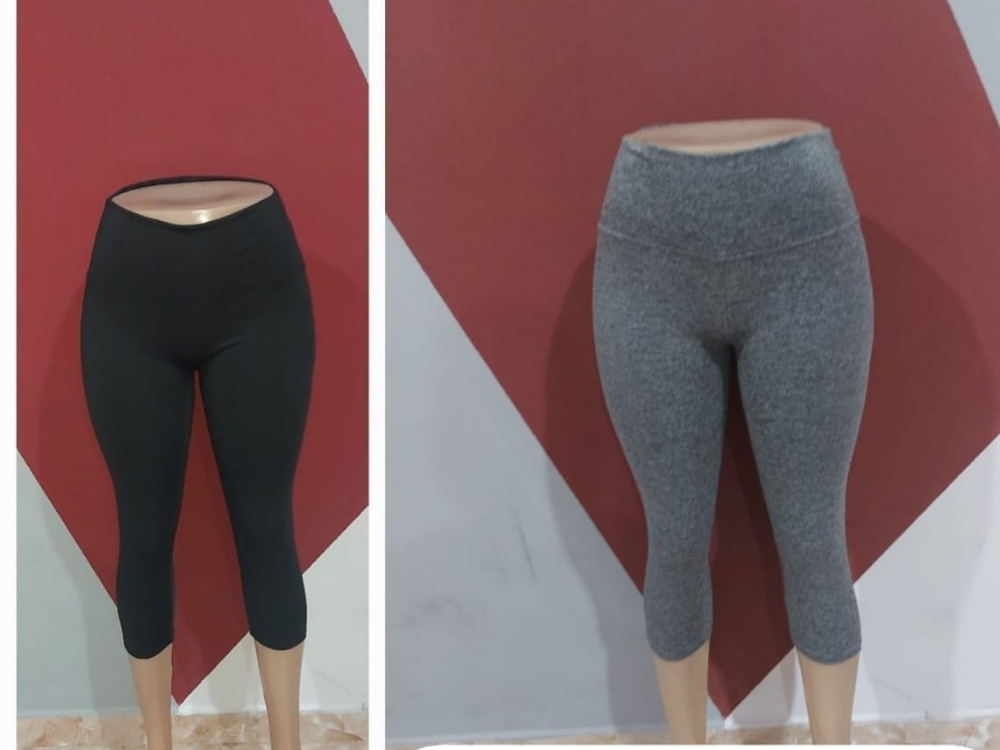 Capri Laycra Negro y Gris - Imagen 2