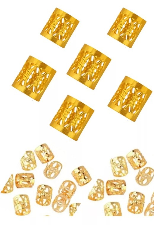 Cera 30g + 30 Cuff Cortos Dorados o Multicolor+ Peinar Cola Metal - Imagen 4