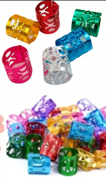 Cera 30g + 30 Cuff Cortos Dorados o Multicolor+ Peinar Cola Metal - Imagen 3
