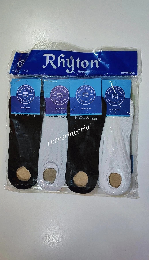 Medias Invisible de Hombre B/n (rhyton) - Imagen 2