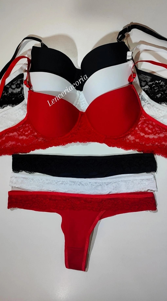 Conjunto Taza Soft Microfibra con Puntilla (art.3550) - Imagen 3