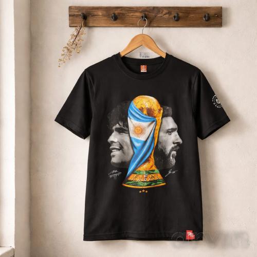 Remera Ídolos Messi y Maradona