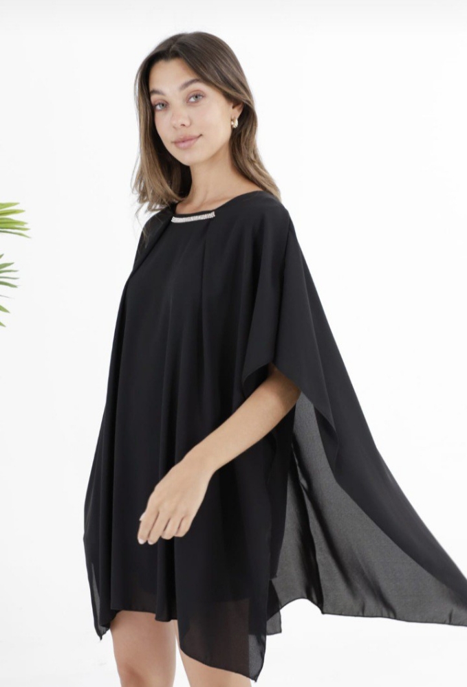 Musculosa con Poncho (gasa) - Imagen 2