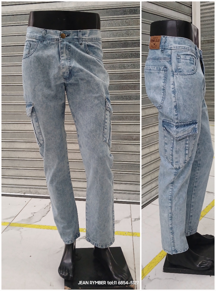 Pantalón Mom Cargo Liso - Imagen 3