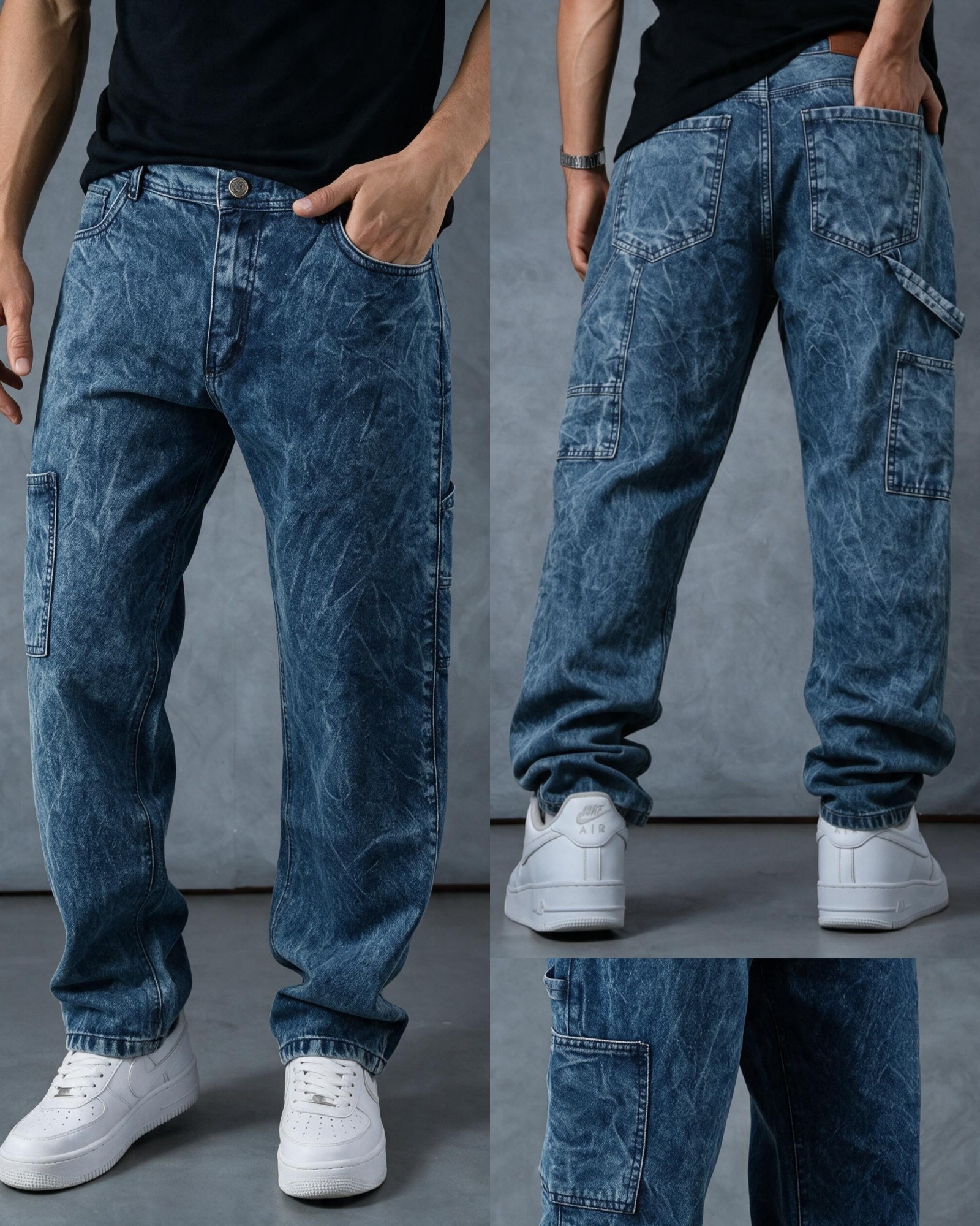 Pantalón Mom Carpintero Estilo Urbano - Imagen 2