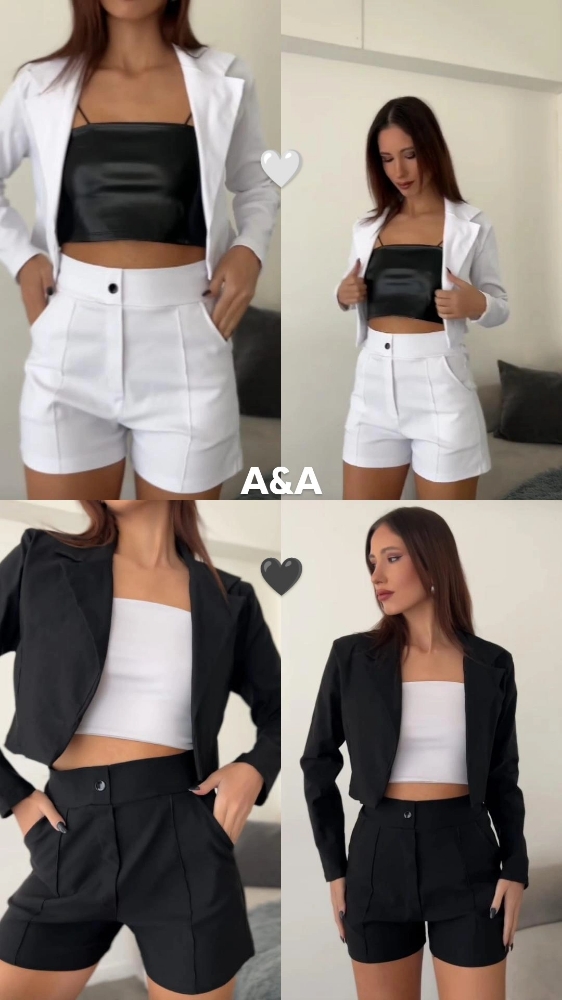 Conjunto Blazer Corto + Short Sastrero - Imagen 2
