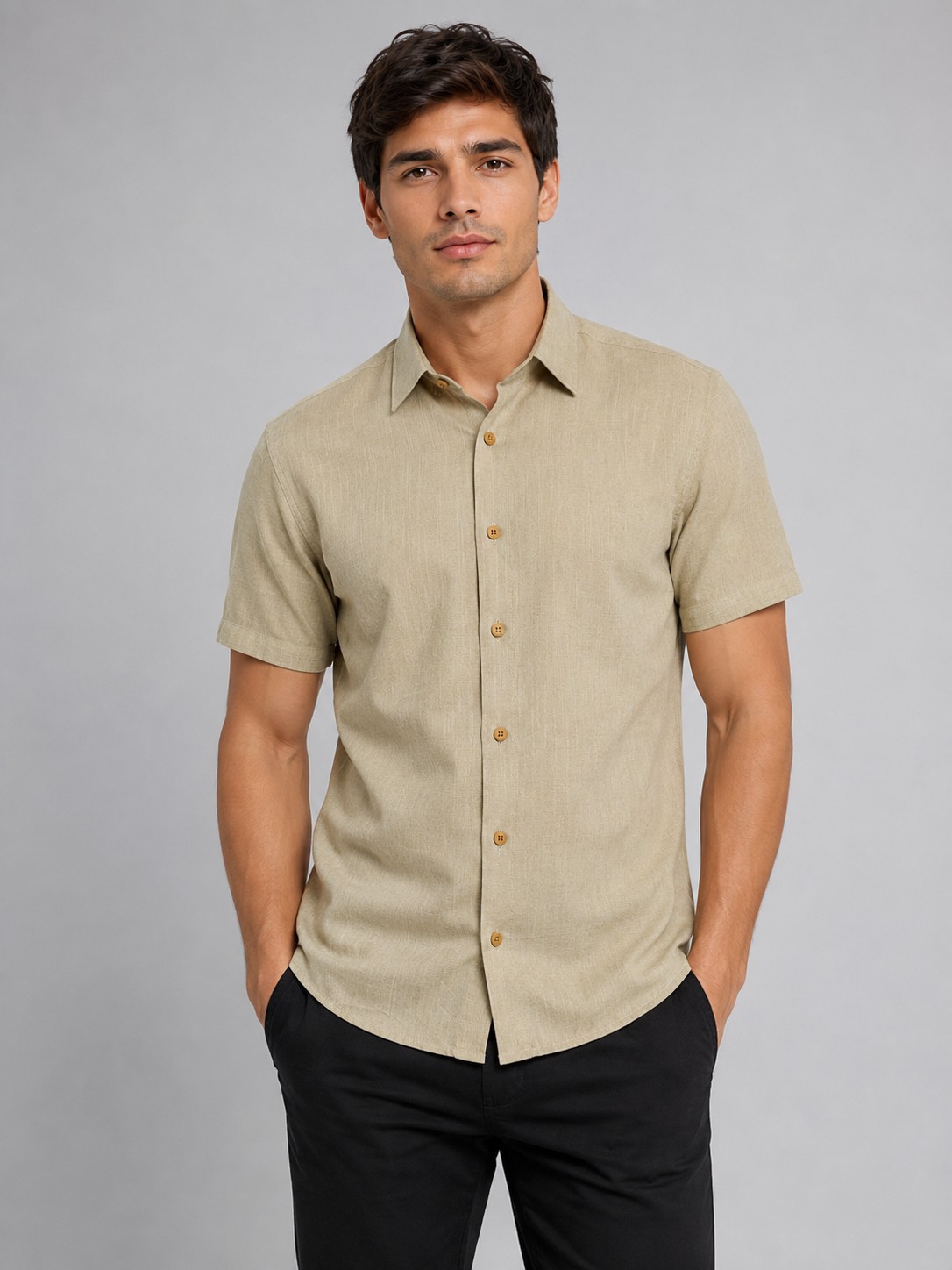 Camisa Lino C.espandex - Imagen 3