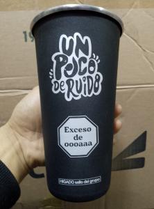 Vaso Fernet Jarra un Poco de Ruido Aluminio 1litro