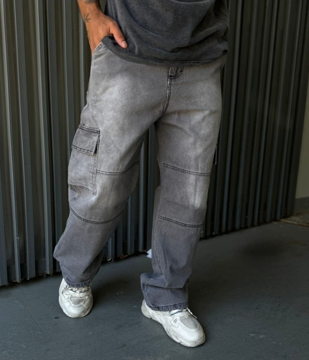 Jeans Baggy Cargo - Imagen 1