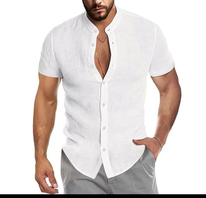 Camisas de Lino, Cuello Mao - Imagen 3