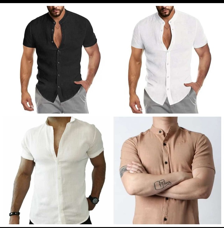Camisas de Lino, Cuello Mao - Imagen 4