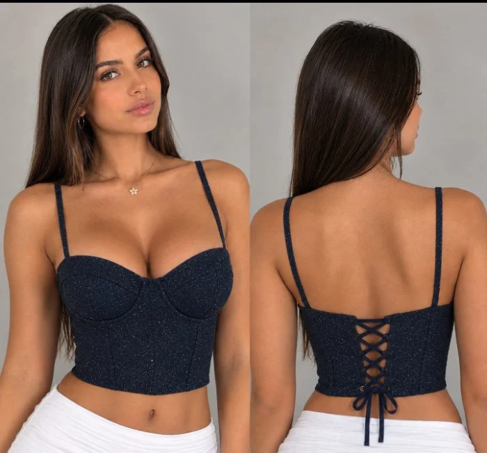 Corset/top con Brillo Importado
