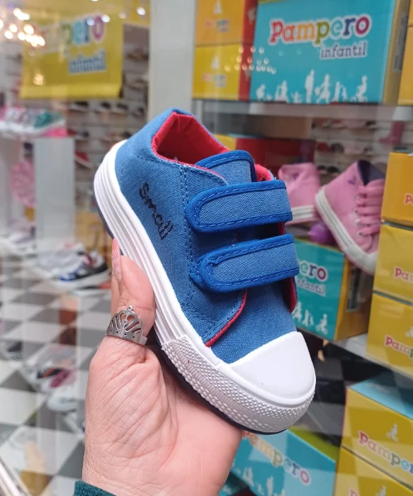 Zapatillas con Abrojo de Lona Base Antideslizantes y Plantilla Desmontable