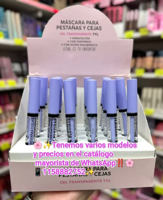 Mascara Gel Transparente de Pestañas y Cejas (con Pathenol, mas Brillo y Suavidad)