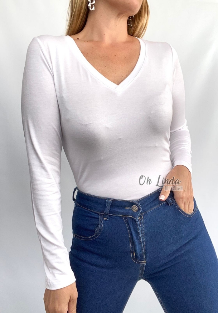 Camiseta Básica Cuello V - Imagen 2
