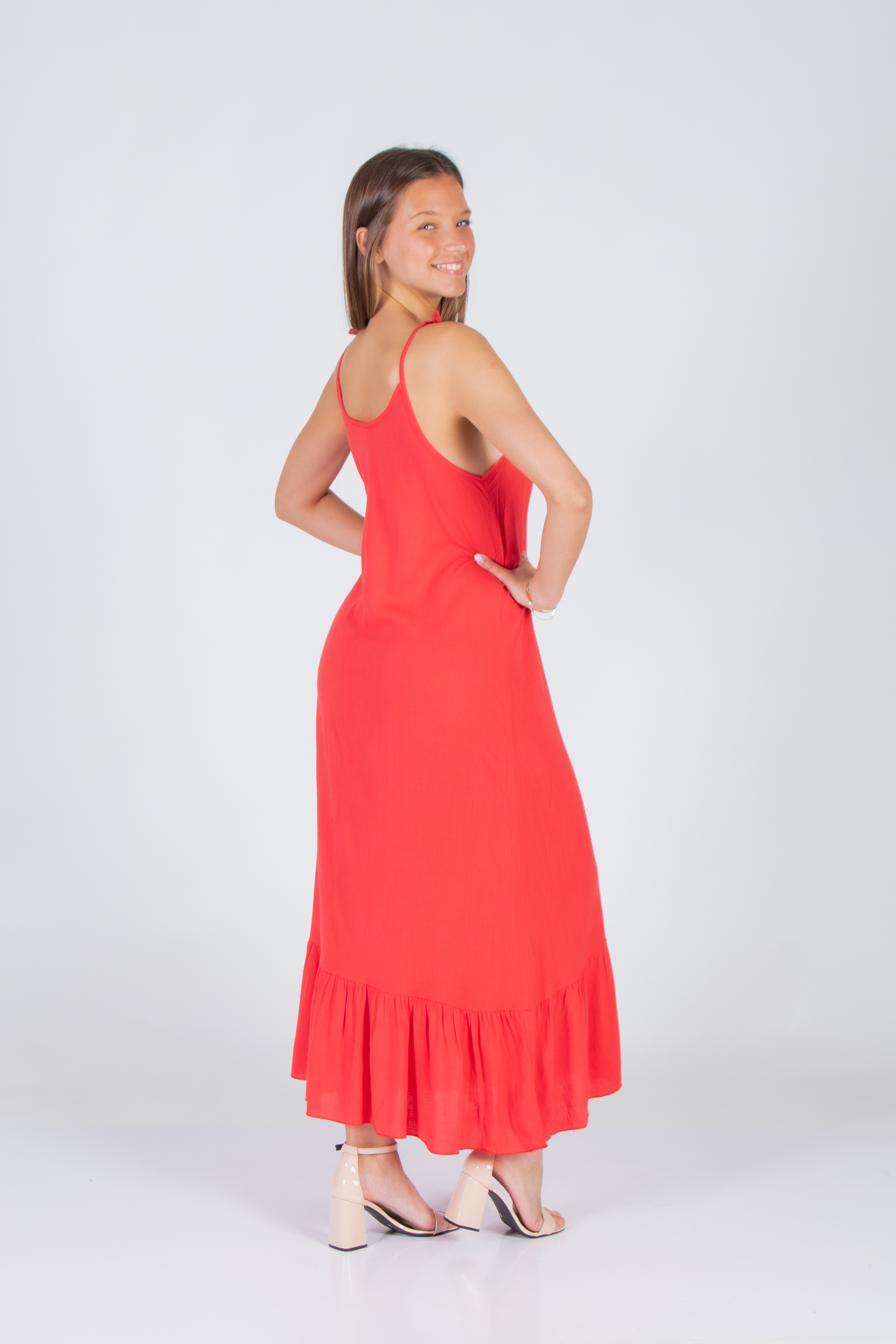 Vestido Largo de Lino con Spandex - IMG_6311.jpg