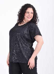 Remera Manga Lentejuelas Xxxl