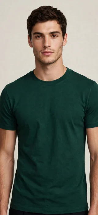 Remera Lisa Algodon Peinado