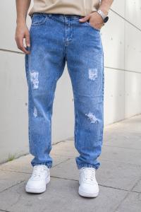 Pantalon Mom Azul