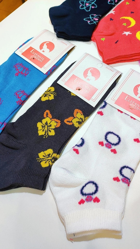 Soquete de Mujer Estampado (elefante) - Imagen 6