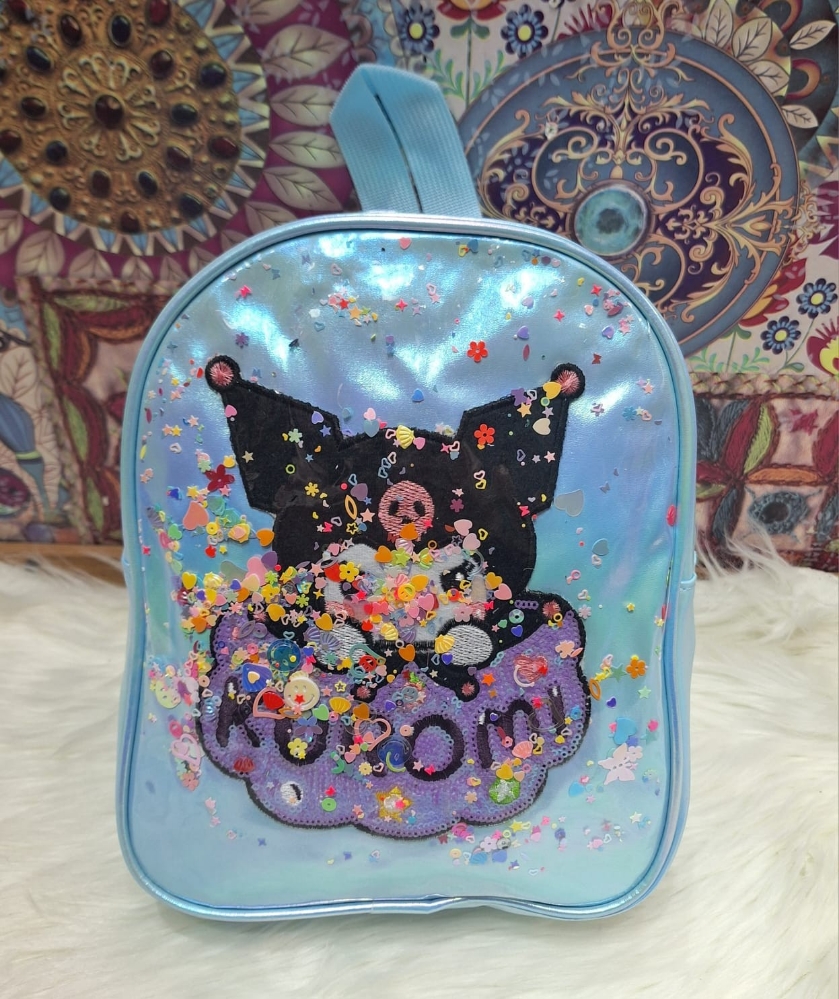 Mochilas de Nenas de Cuero Pu de Personajes con Glitter - Imagen 3