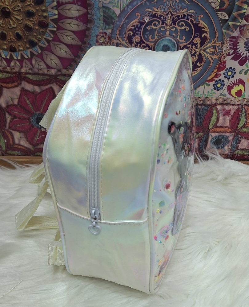 Mochilas de Nenas de Cuero Pu de Personajes con Glitter - Imagen 5
