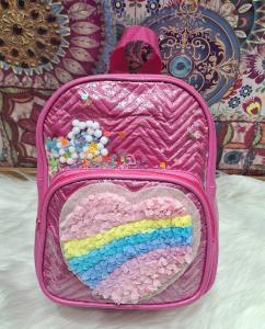 Mochilas de Nenas de Cuero Pu de Personajes con Glitter