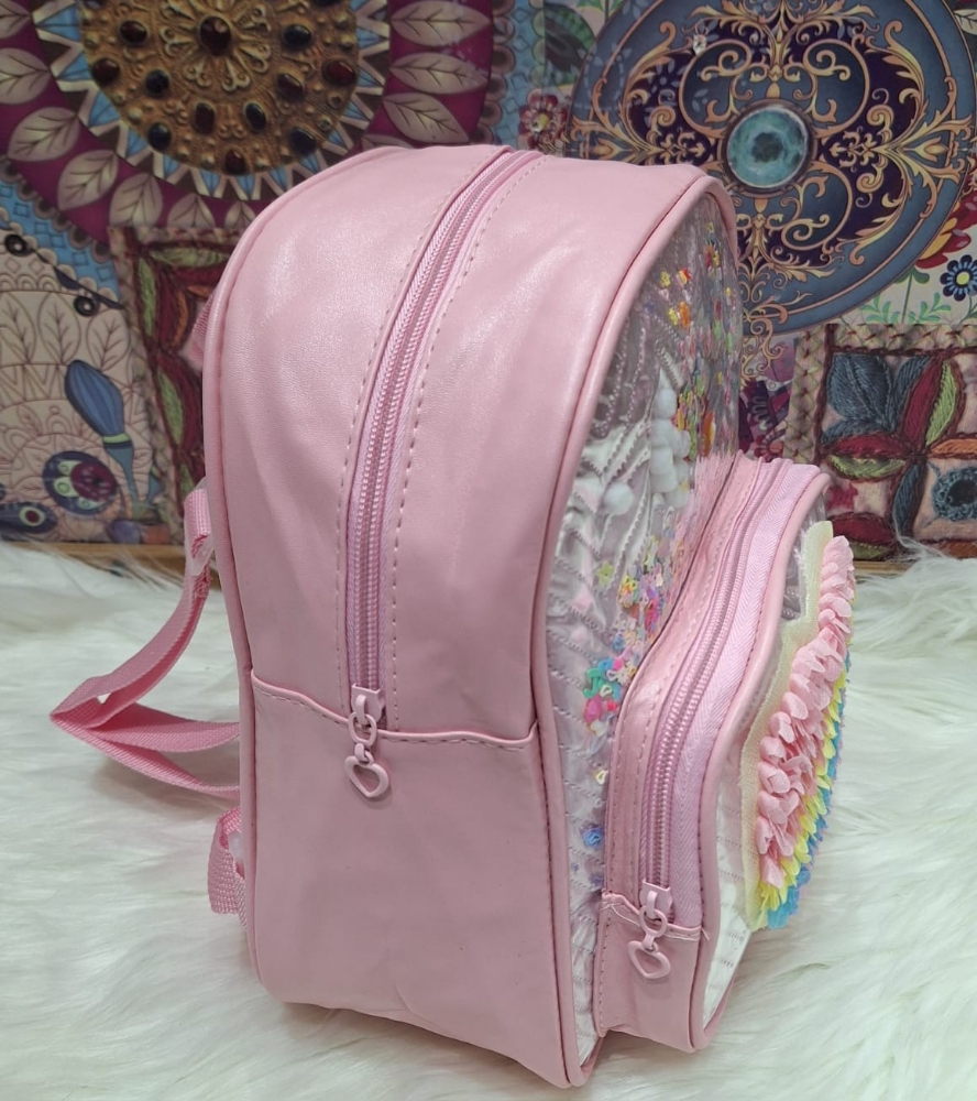 Mochilas de Nenas de Cuero Pu de Personajes con Glitter - Imagen 5