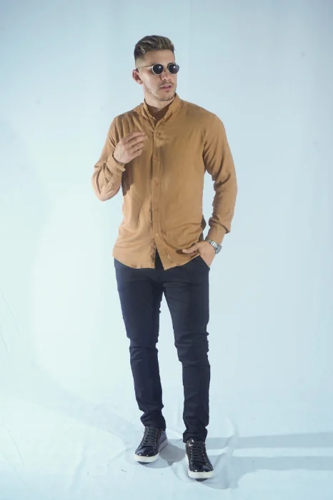 Camisa Mao Lino M.larga