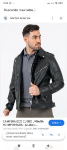 Campera Cuero Yd Hombre Chaqueta Leather la Tienda de Yuyu - Miniatura 3