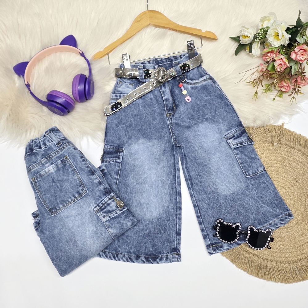 Pant Wide Leg Cargo Beba - Imagen 2