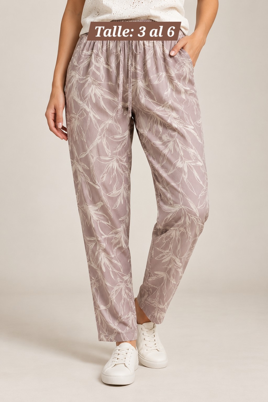 Pantalon de Poplin Estampado - Imagen 3